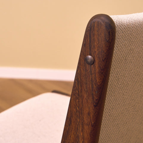 Danish dining chairs in walnut by Erik Buch for Anderstrup Møbelfabrik, model 89