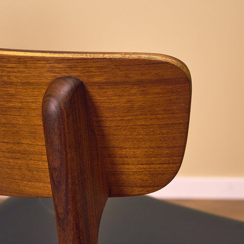 Danish set of 4 dining chairs in teak by Schiønning & Elgaard