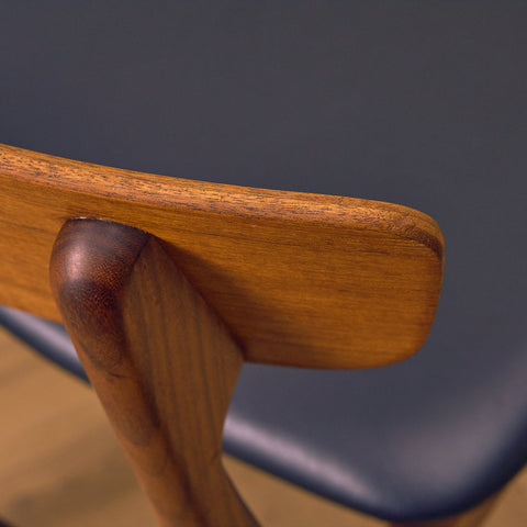 Danish set of 4 dining chairs in teak by Schiønning & Elgaard