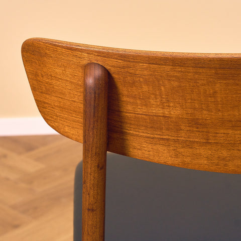 Danish set of 4 dining chairs in teak by Schiønning & Elgaard