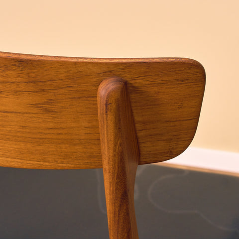Danish set of 4 dining chairs in teak by Schiønning & Elgaard