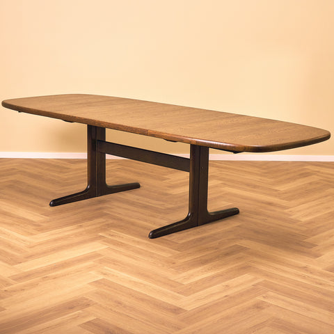 Danish oval conference table in oak by Skovby Møbelfabrik