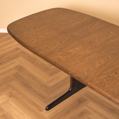 Danish oval conference table in oak by Skovby Møbelfabrik