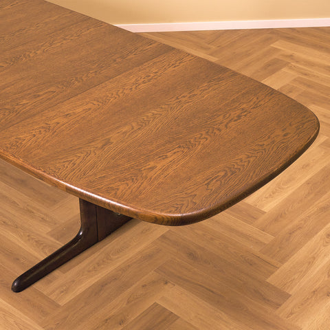 Danish oval conference table in oak by Skovby Møbelfabrik