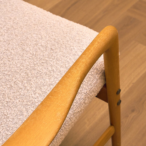 Swedish armchair in solid beech wood by Alf Svensson for Bra Bohag, model "Contour"