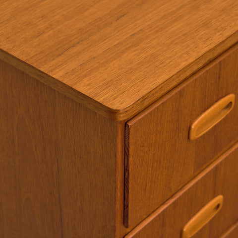 Swedish chest of drawers in teak and beech