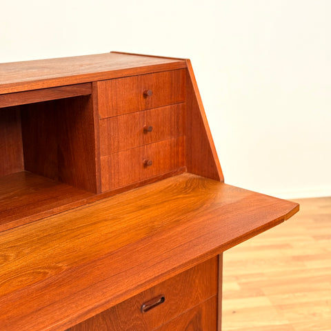 Danish secretary desk in teak