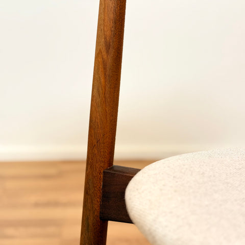 Set of 6 dining chairs in walnut by Harry Østergaard, 1950s-60s, Denmark