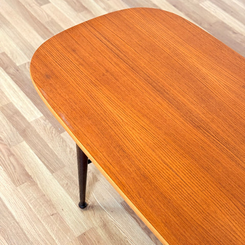 Danish coffee table in teak & oak