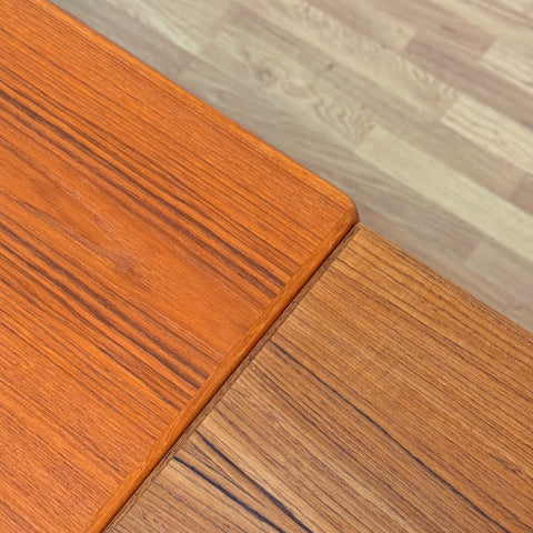 Danish rectangular dining table in teak by Vejle stole og møbelfabrik