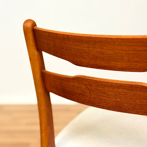Danish set of 6 dining chairs in teak & beech by Findahl