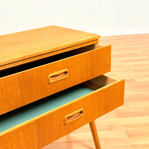 Swedish small side table in oak