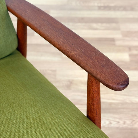 Danish armchair in solid teak