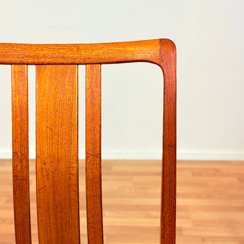 Swedish dining chairs in teak by AB Linde Nilsson, Lammhult
