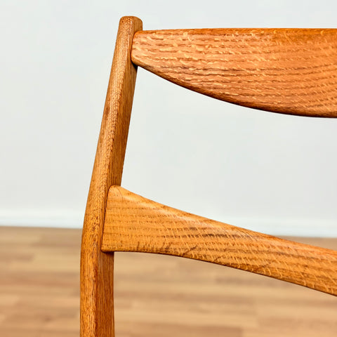 Swedish set of 4 dining chairs in oak