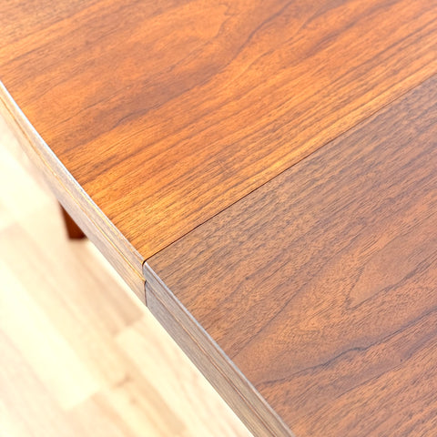 Swedish oval dining table in walnut by Skaraborgs Mobelindustri in Tibro