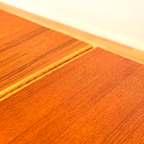 Swedish rectangular dining table in teak