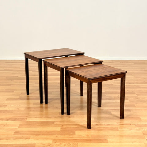 Danish set of nest of tables in teak