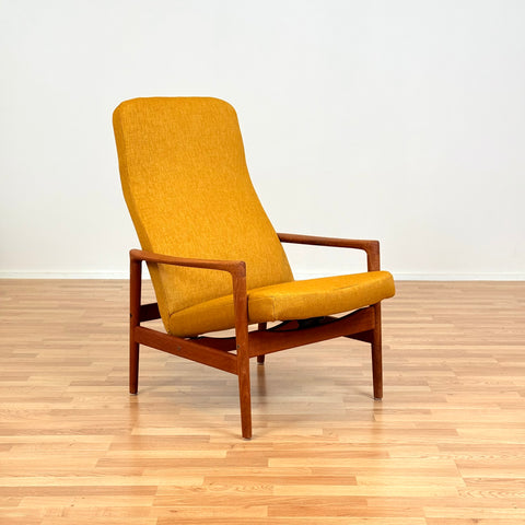 Swedish armchair in teak by DUX