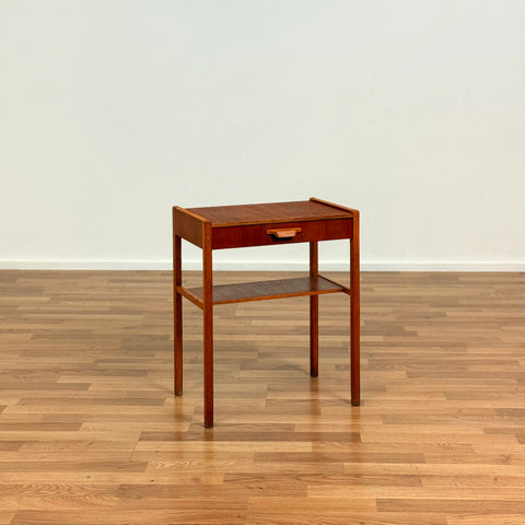Bedside table in teak & oak, 1950s-60s, Sweden