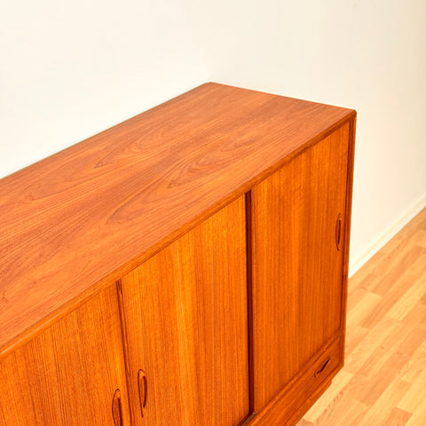 Danish highboard in teak, by Clauson & Son for Silkeborg