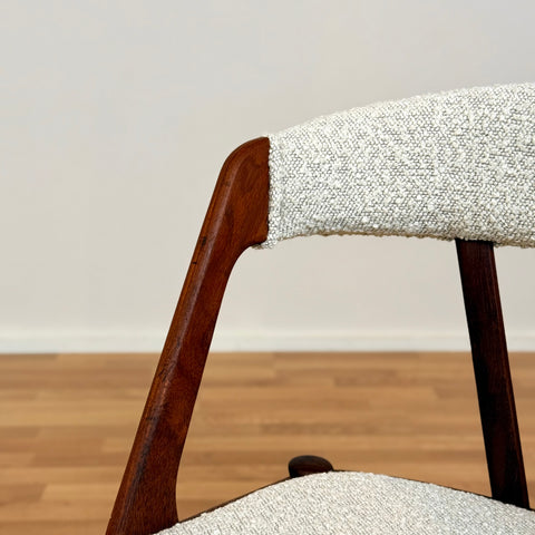 Danish set of 4 dining chairs in teak by Henning Kjærnulf