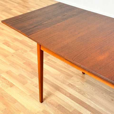 Swedish rectangular dining table in teak