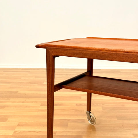 Danish serving trolley in teak