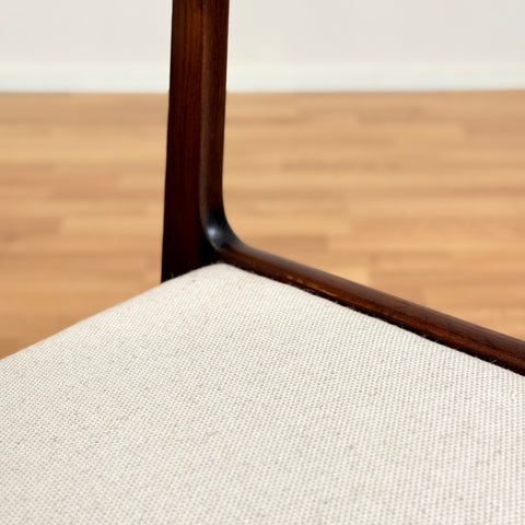 Danish dining chairs in teak by Sorø Stolefabrik