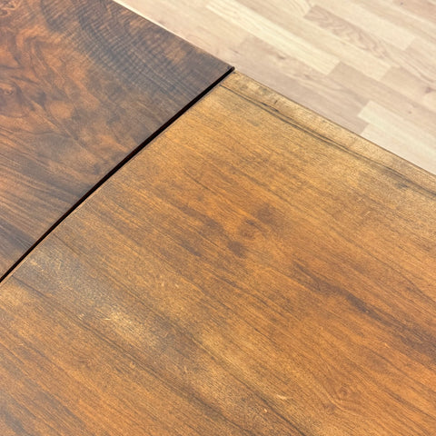 Danish dining table in walnut & teak