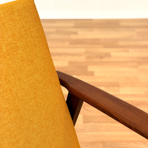 Danish armchair in solid walnut