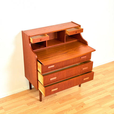 Danish secretary desk in teak