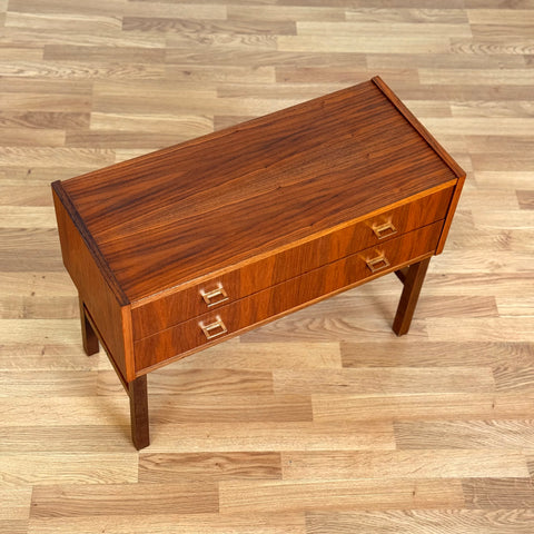 Swedish side table in teak