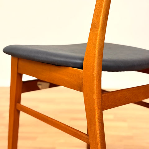 Danish dining chairs in teak & beech by Farstrup, model "210"