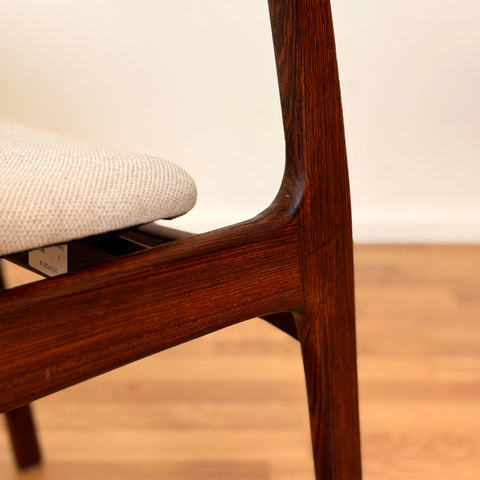 Danish set of 2 dining chairs in Santos rosewood by P. E. Jorgensen