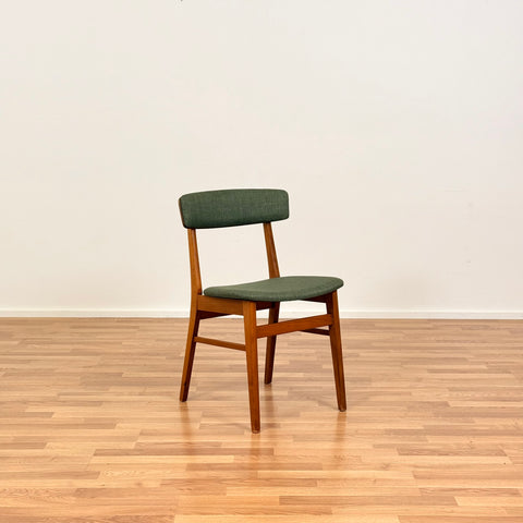 Set of 4 dining chairs in beech & teak, Farstrup, Denmark