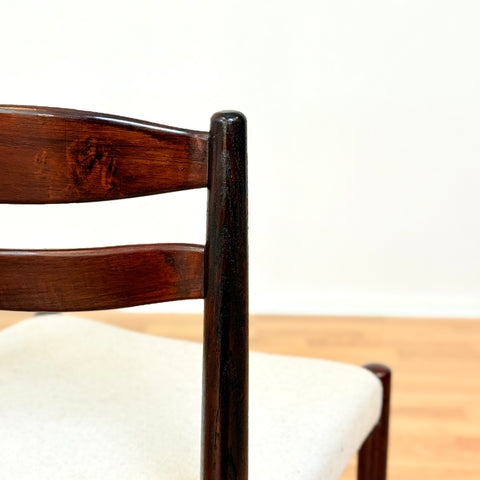 Swedish dining chairs in teak by AB Johansson & Söner in Hyssna