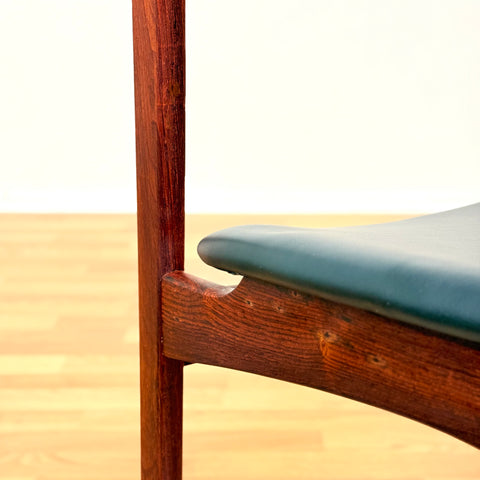 Danish dining chairs in Santos rosewood by Erik Buch