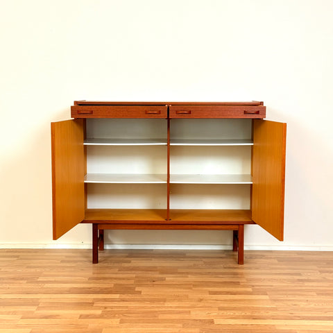 Swedish highboard in teak by Ulferts