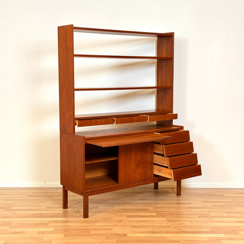 Swedish bookshelf in teak wood