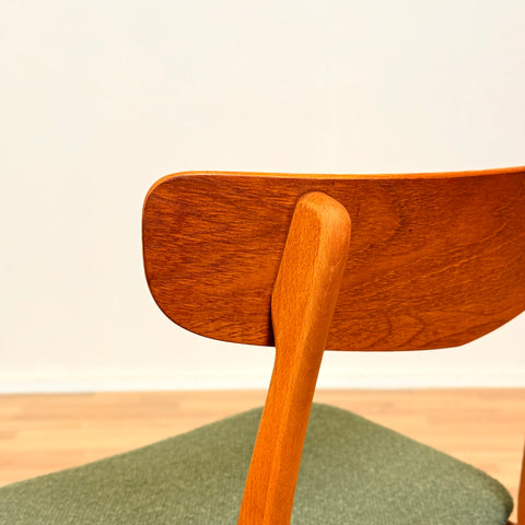 Danish dining chairs in teak & beech by Findahl