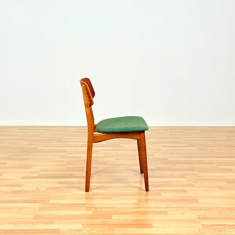 Danish dining chairs in teak & oak by Farstrup