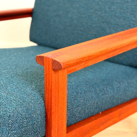 Danish armchairs in solid teak by Illum Wikkelsö