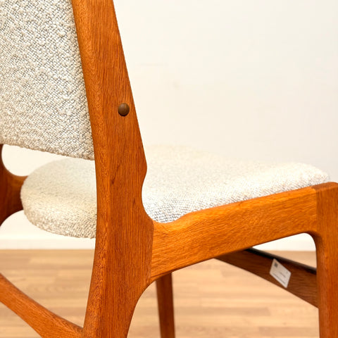Danish set of 4 dining chairs in oak by Eric Buch