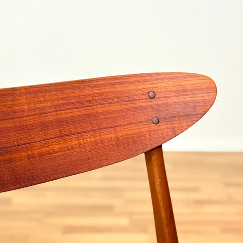 Danish dining chairs in teak & beech by Farstrup, model "210"