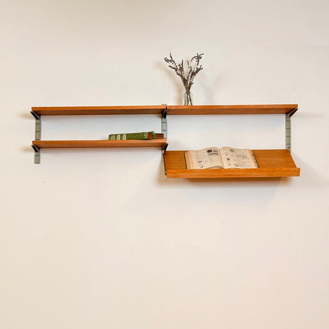 Swedish "Pira" shelving system in oak