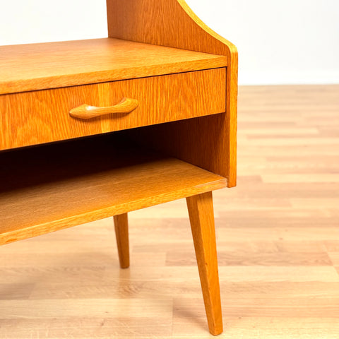 Swedish bedside table in oak