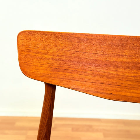 Danish set of 8 dining chairs in teak & walnut by Schiønning & Elgaard