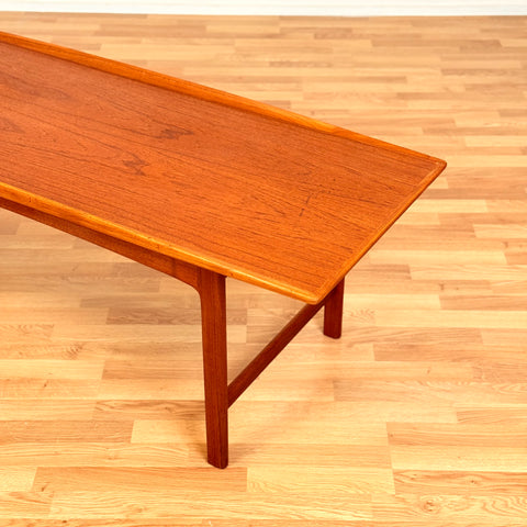 Swedish coffee table in teak by Folke Ohlsson