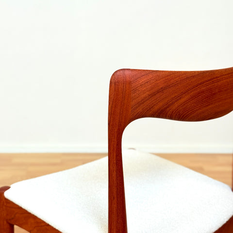 Danish set of 4 dining chairs in teak by Arne Vodder for Vamo Søderborg